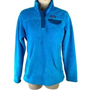 Patagonia Girls Blue Re-Tool Snap-T® Pullover Sz 14